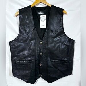 Buenos Canada Leather Vest XL